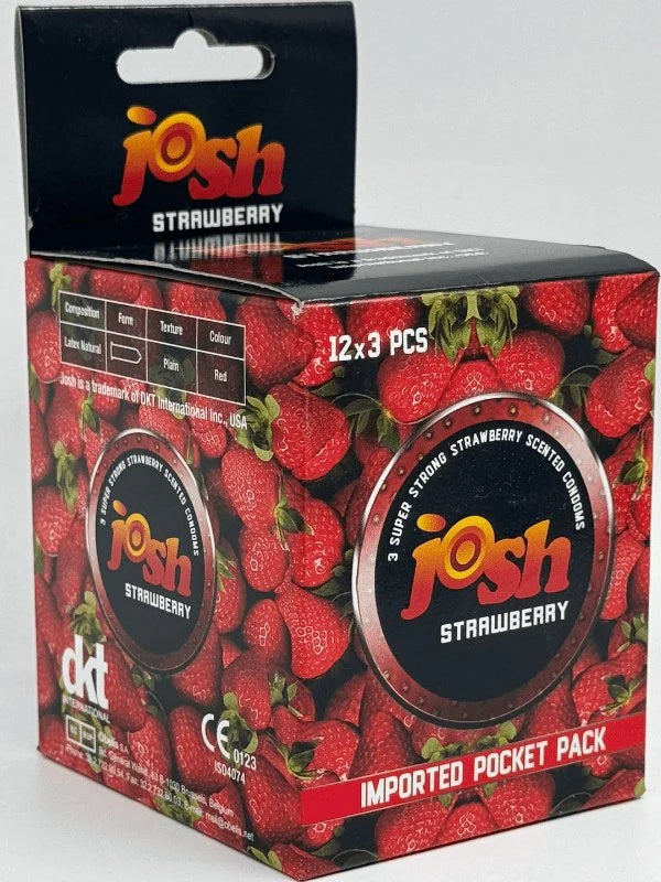 Josh Strawberry Flavored Condoms