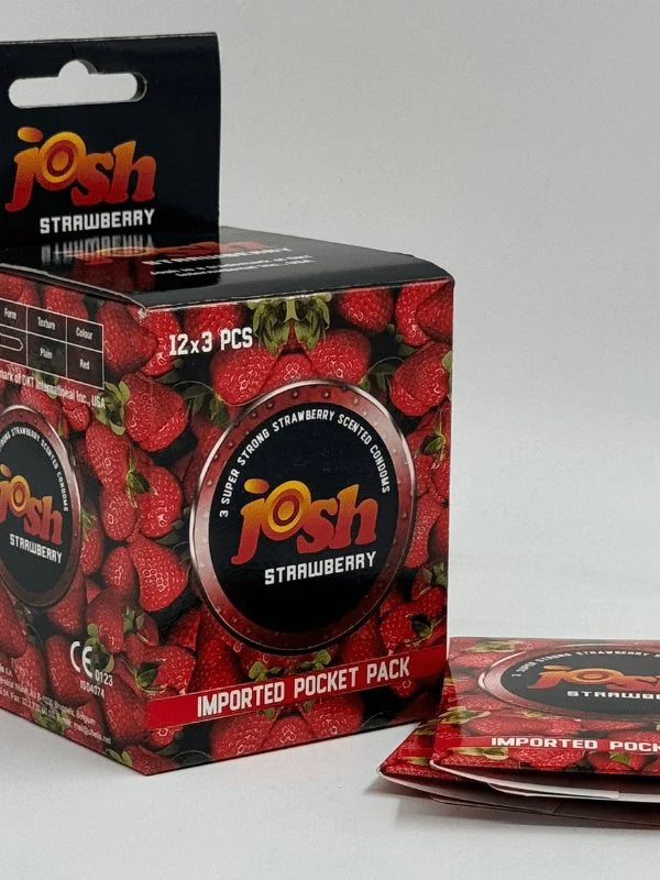 Josh Strawberry Flavored Condoms
